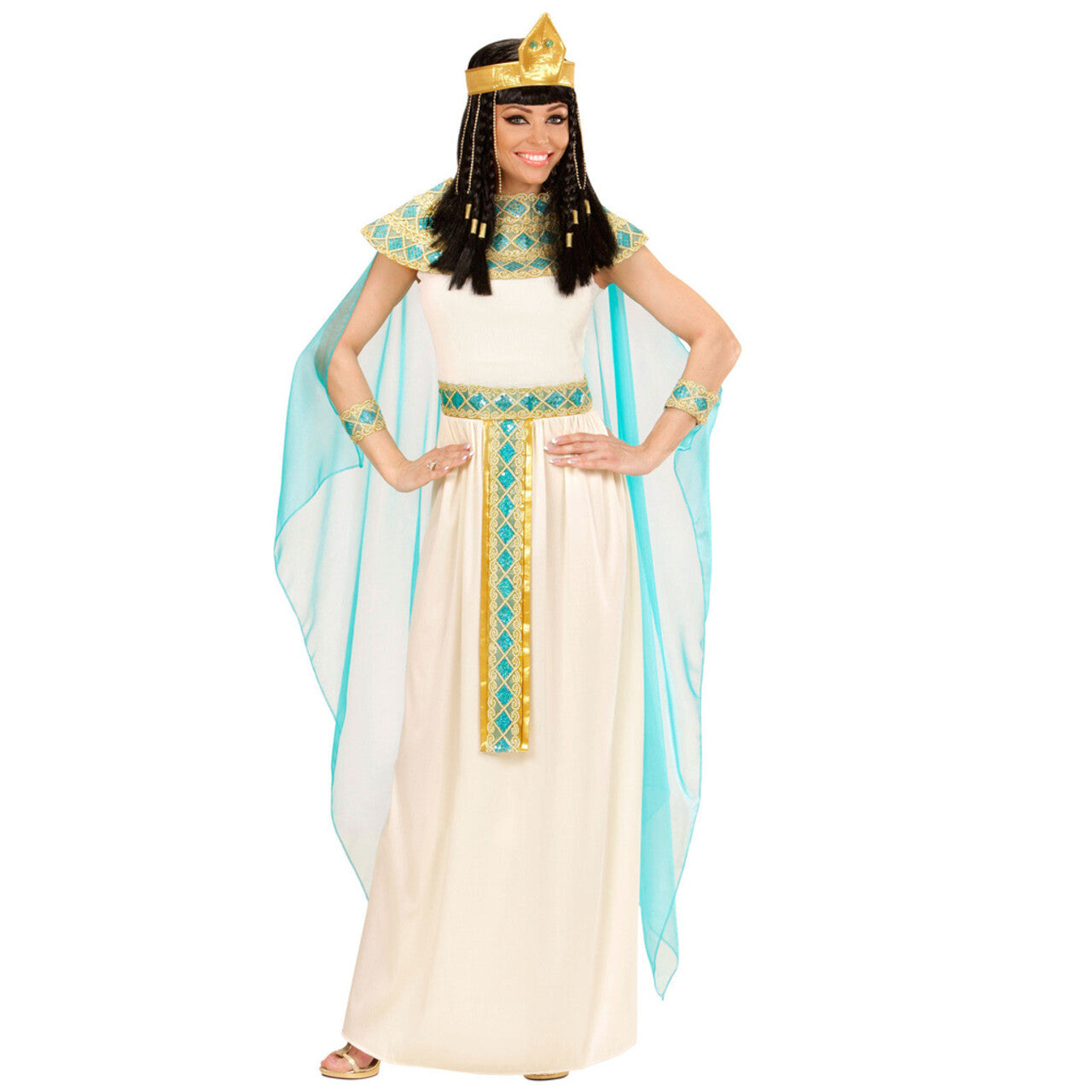 Op deze afbeelding zie je een Kostuums, van het merk Widmann. Cleopatra Van De Nijl Kostuum