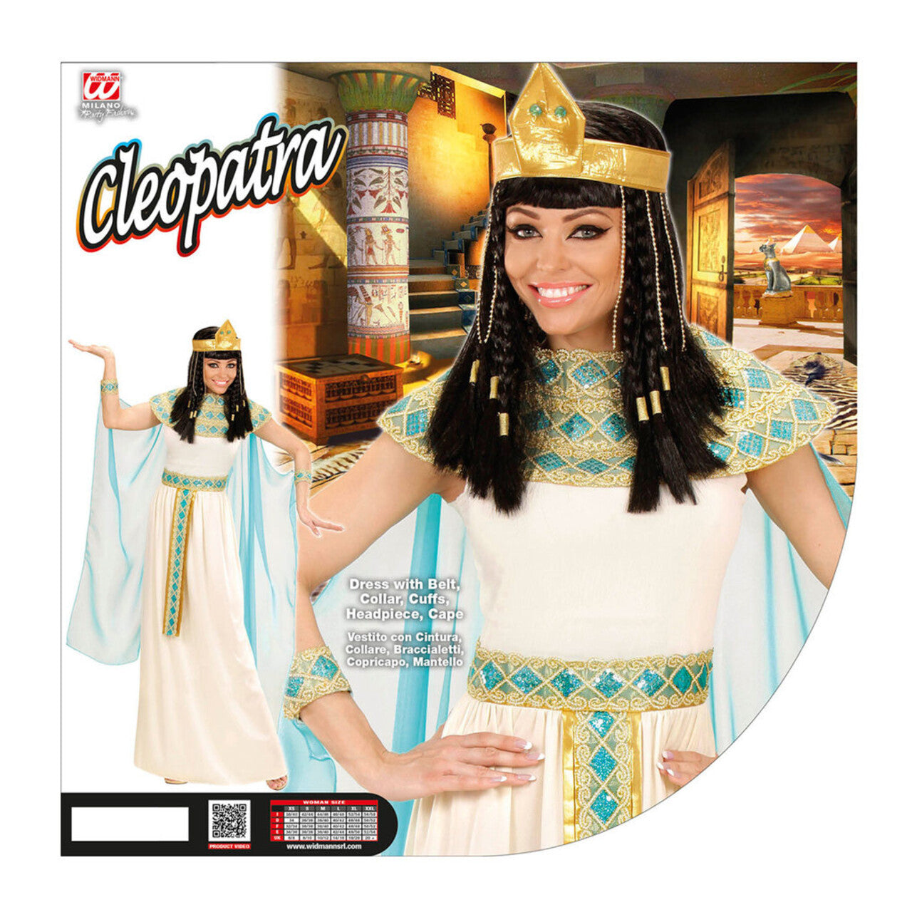 Op deze afbeelding zie je een Kostuums, van het merk Widmann. Cleopatra Van De Nijl Kostuum