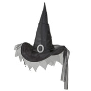 Op deze afbeelding zie je een Accessoires, van het merk Widmann. Klassieke Heksenhoed Met Tule, Zwart