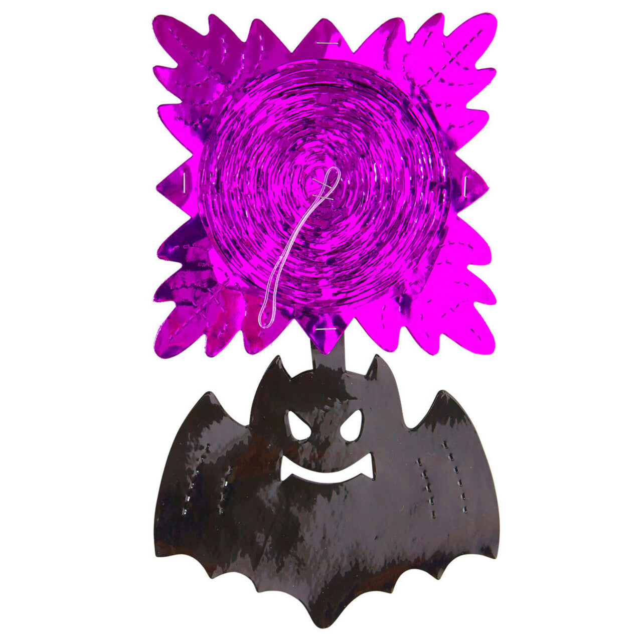 Op deze afbeelding zie je een Decoratie, van het merk Widmann. Halloween Decoratie Slinger, Vleermuis Folie
