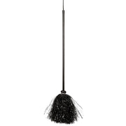 Op deze afbeelding zie je een Accessoires, van het merk Widmann. Klassieke Heksenbezem Zwart, Glitter 92cm