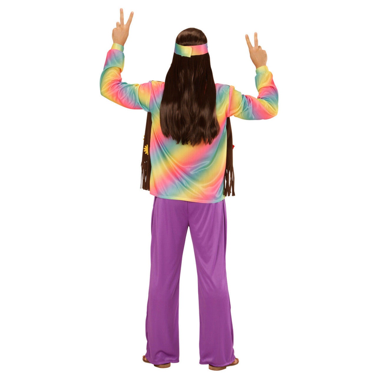 Op deze afbeelding zie je een Kostuums, van het merk Widmann. Comeback Hippie Man Kostuum