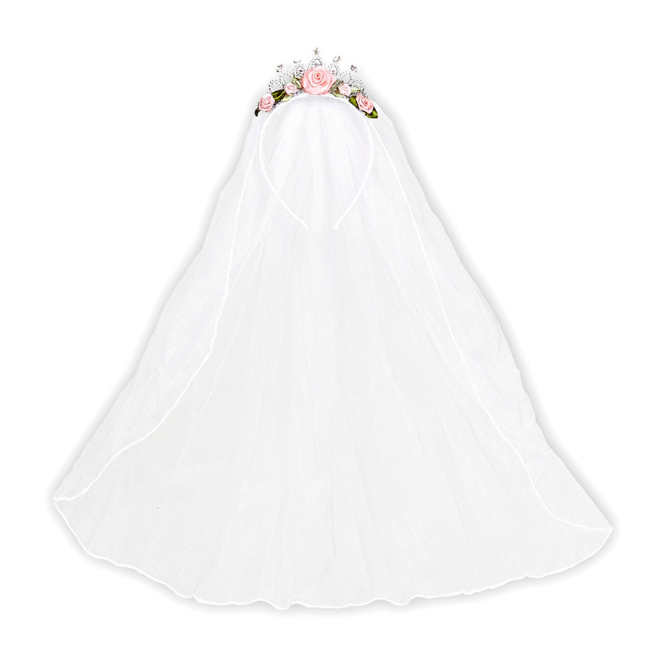 Op deze afbeelding zie je een Accessoires, van het merk Widmann. Say Yes Tiara Met Bruidssluier