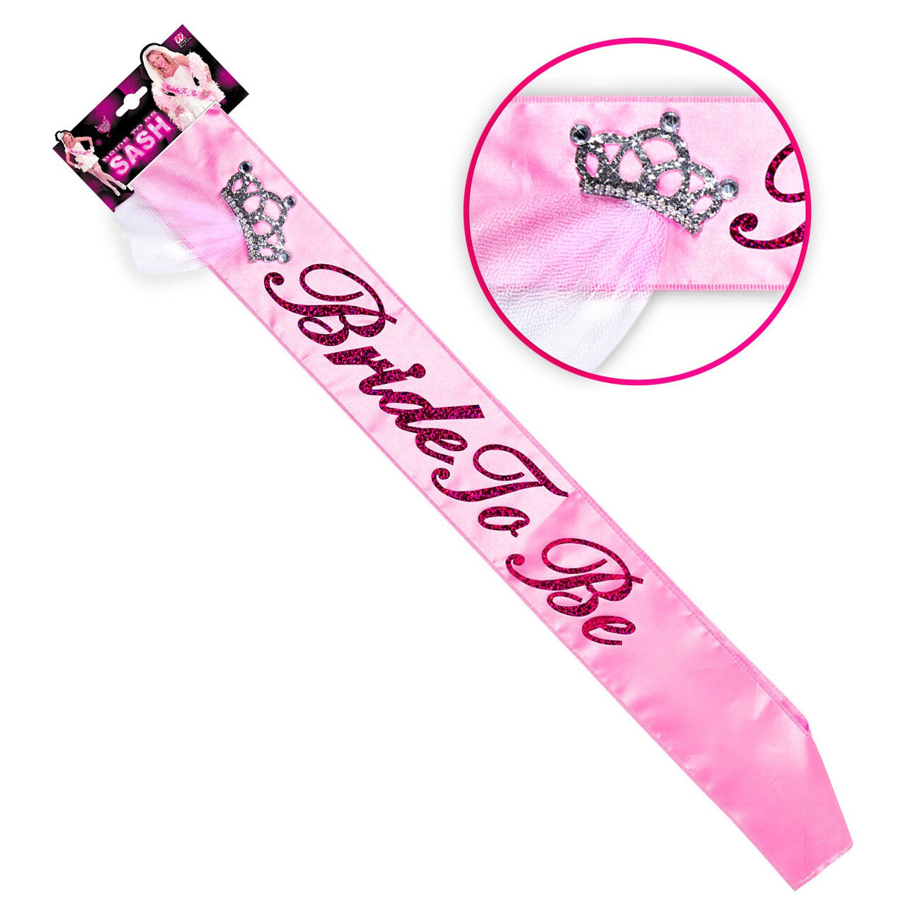 Op deze afbeelding zie je een Accessoires, van het merk Widmann. Say Yes Sjerp Dubbellaags Satijn Bride To Be