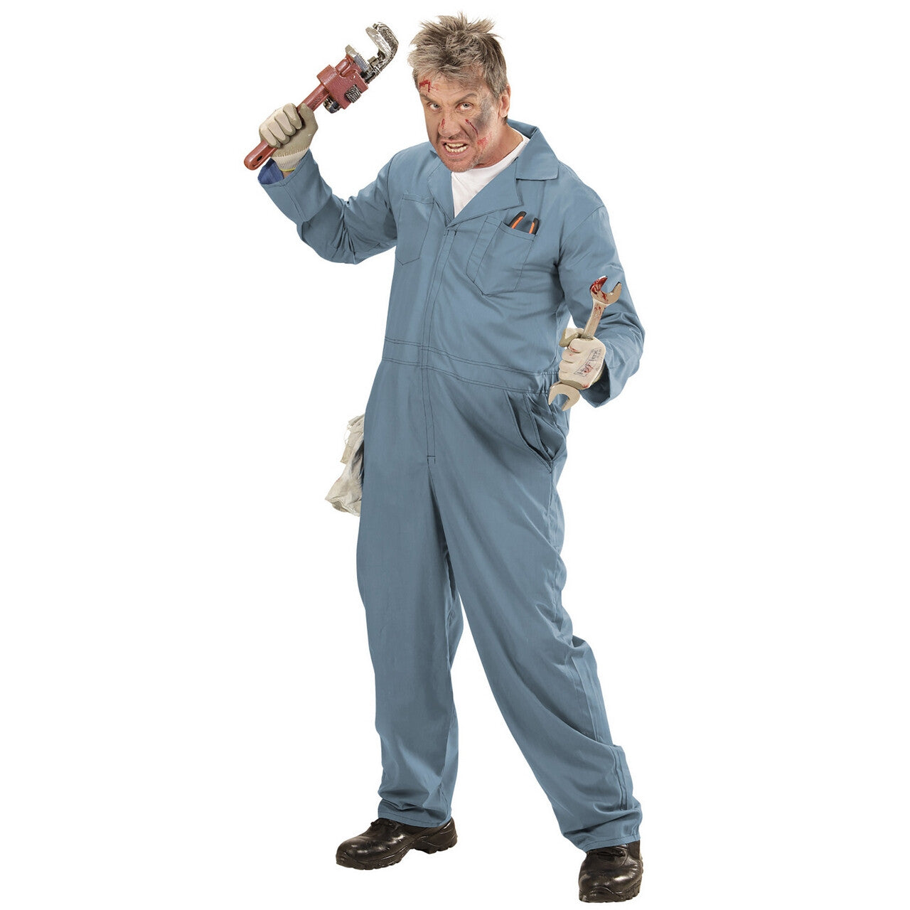 Op deze afbeelding zie je een Kostuums, van het merk Widmann. Mr Plumbing Loodgieter Man Kostuum