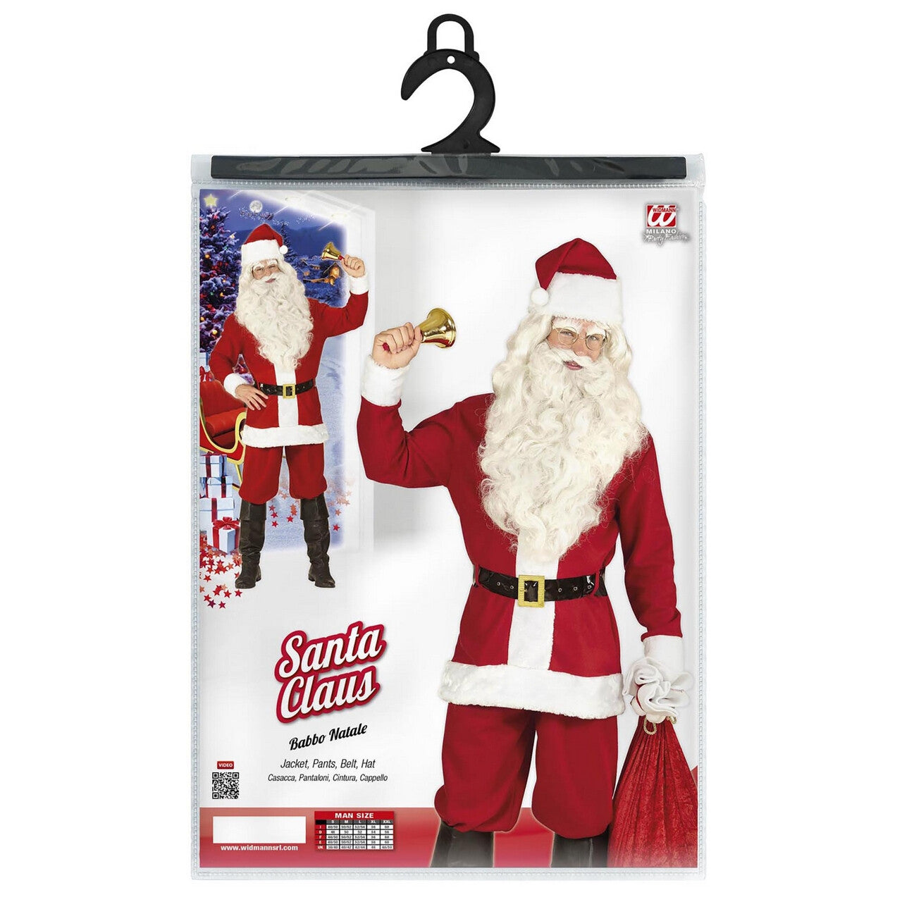 Op deze afbeelding zie je een Kostuums, van het merk Widmann. Hohohoooooo Kerstman Kostuum