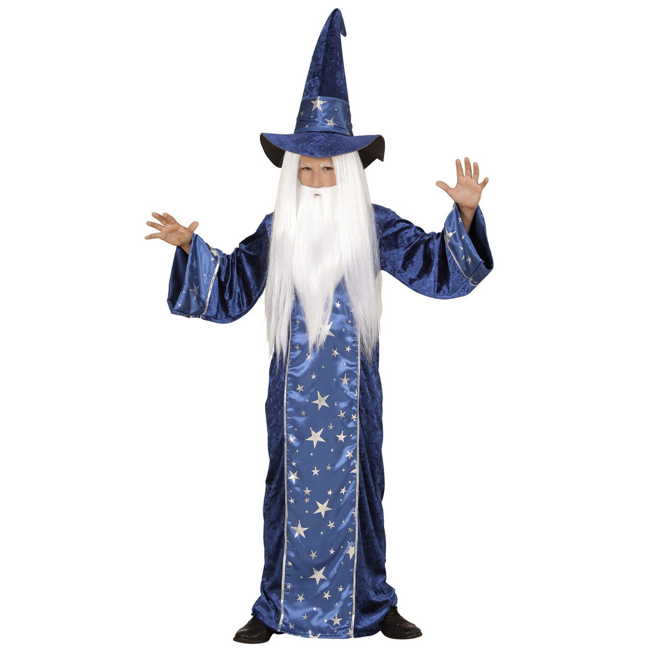 Op deze afbeelding zie je een Kostuums, van het merk Widmann. Wizzard Fantasy Tovenaar Kind Jongen Kostuum