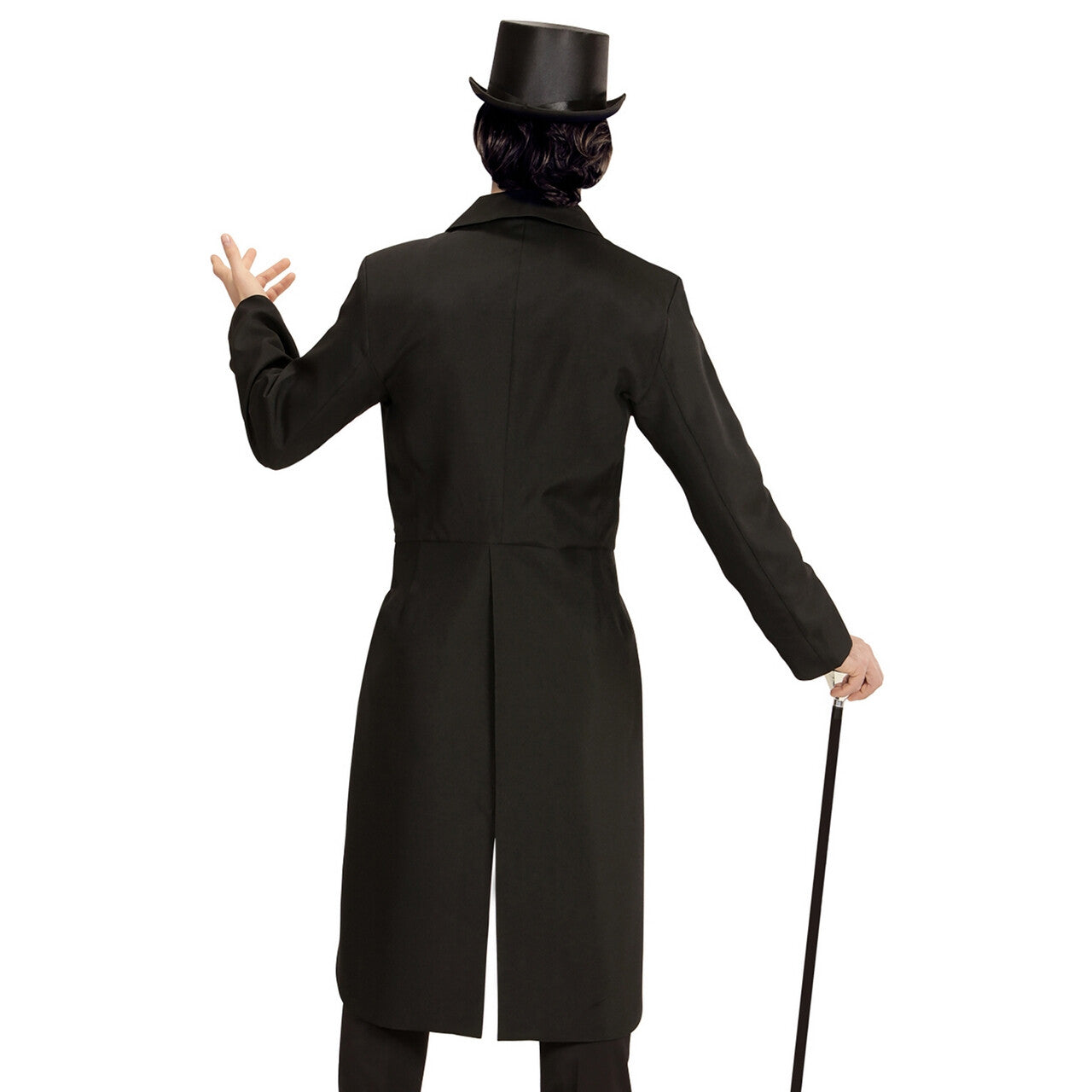 Op deze afbeelding zie je een Kostuums, van het merk Widmann. Showman Zwarte Slipjas