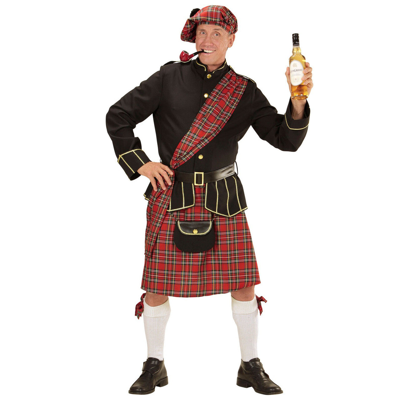Op deze afbeelding zie je een Kostuums, van het merk Widmann. Tartan Fella Schotse Man Kostuum