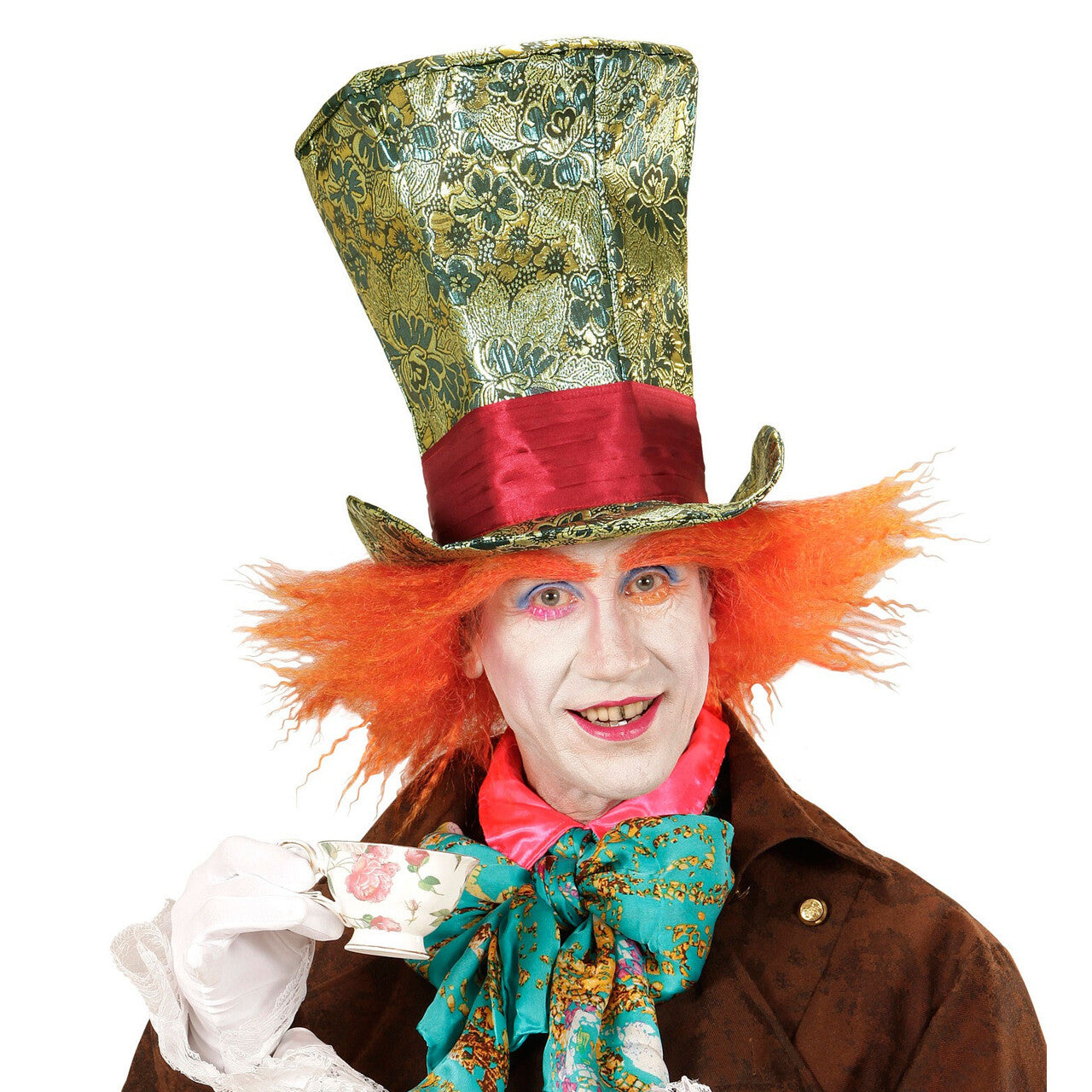 Op deze afbeelding zie je een Accessoires, van het merk Widmann. Spectaculaire Hoge Hoed Crazy Hatter Met Haar