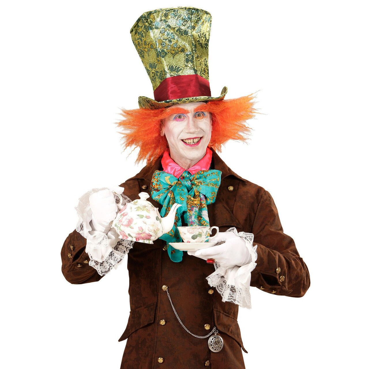 Op deze afbeelding zie je een Accessoires, van het merk Widmann. Spectaculaire Hoge Hoed Crazy Hatter Met Haar
