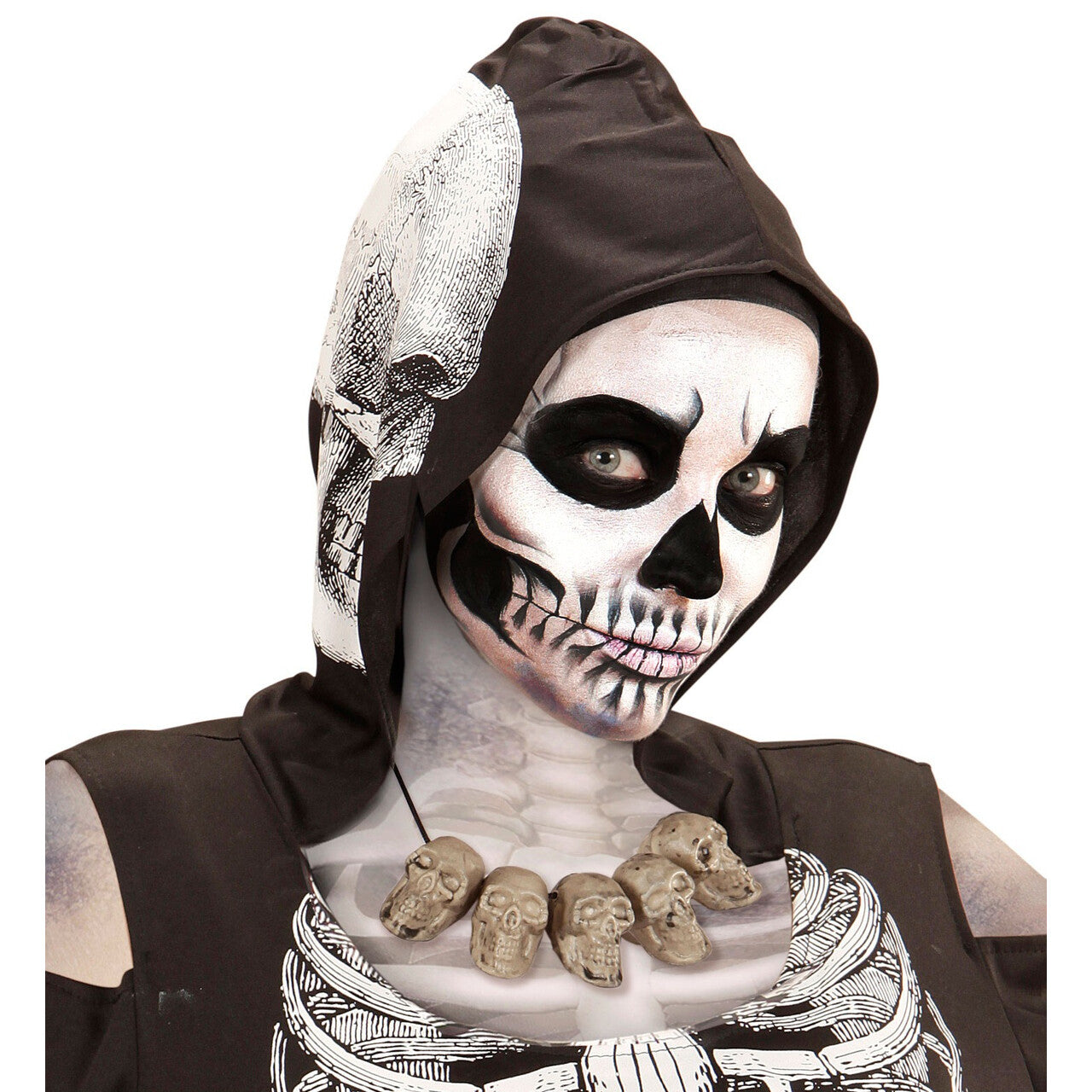 Op deze afbeelding zie je een Accessoires, van het merk Widmann. Basic Ketting Schedels