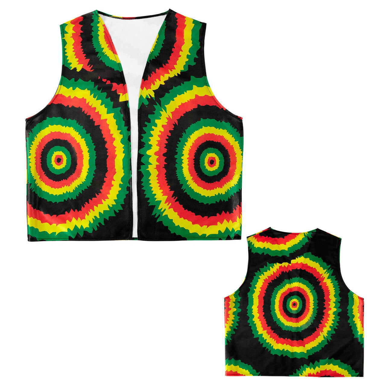 Op deze afbeelding zie je een Accessoires, van het merk Widmann. Jamaica Rasta Vest
