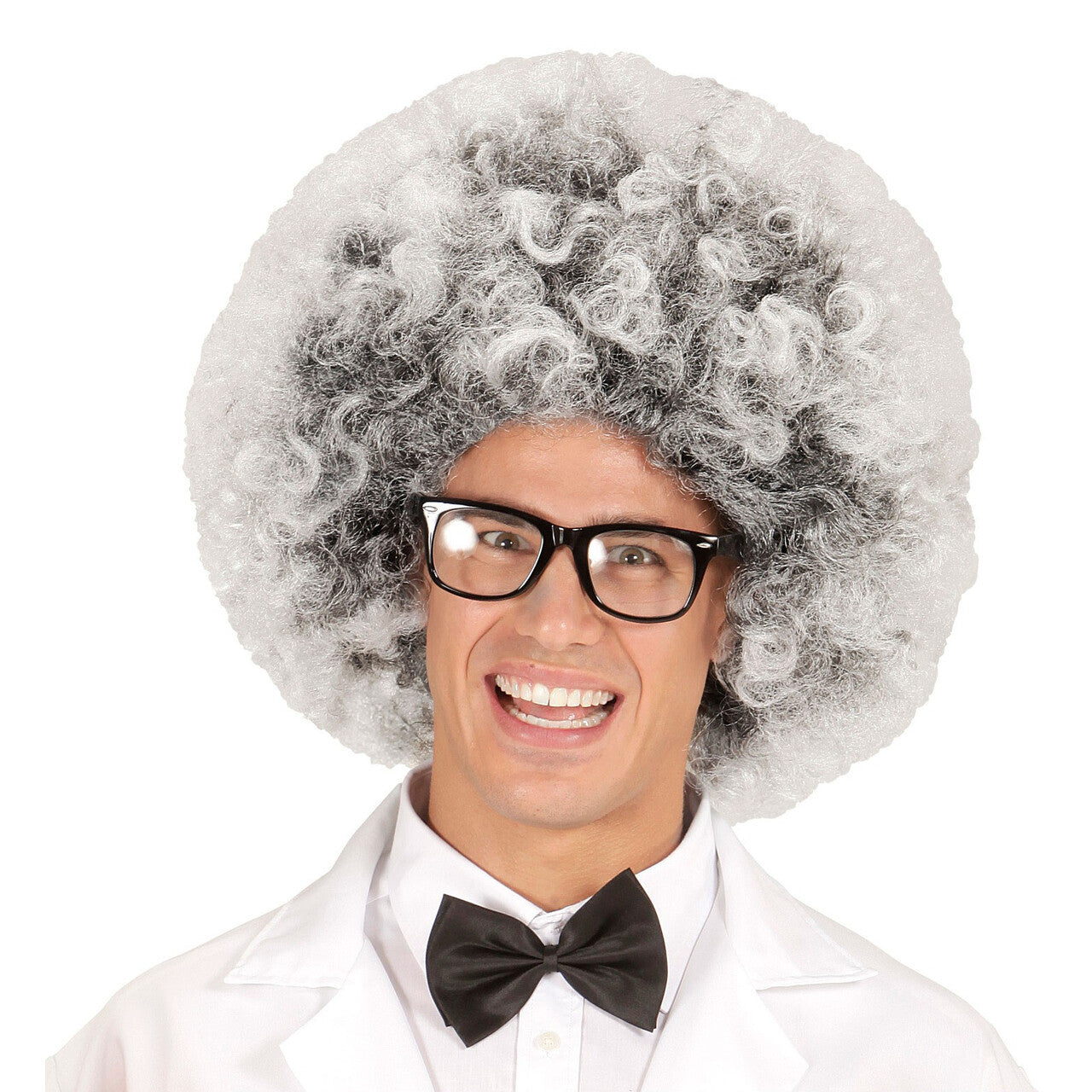 Op deze afbeelding zie je een Accessoires, van het merk Widmann. Nutty Pruik Oude Man / Wetenschapper