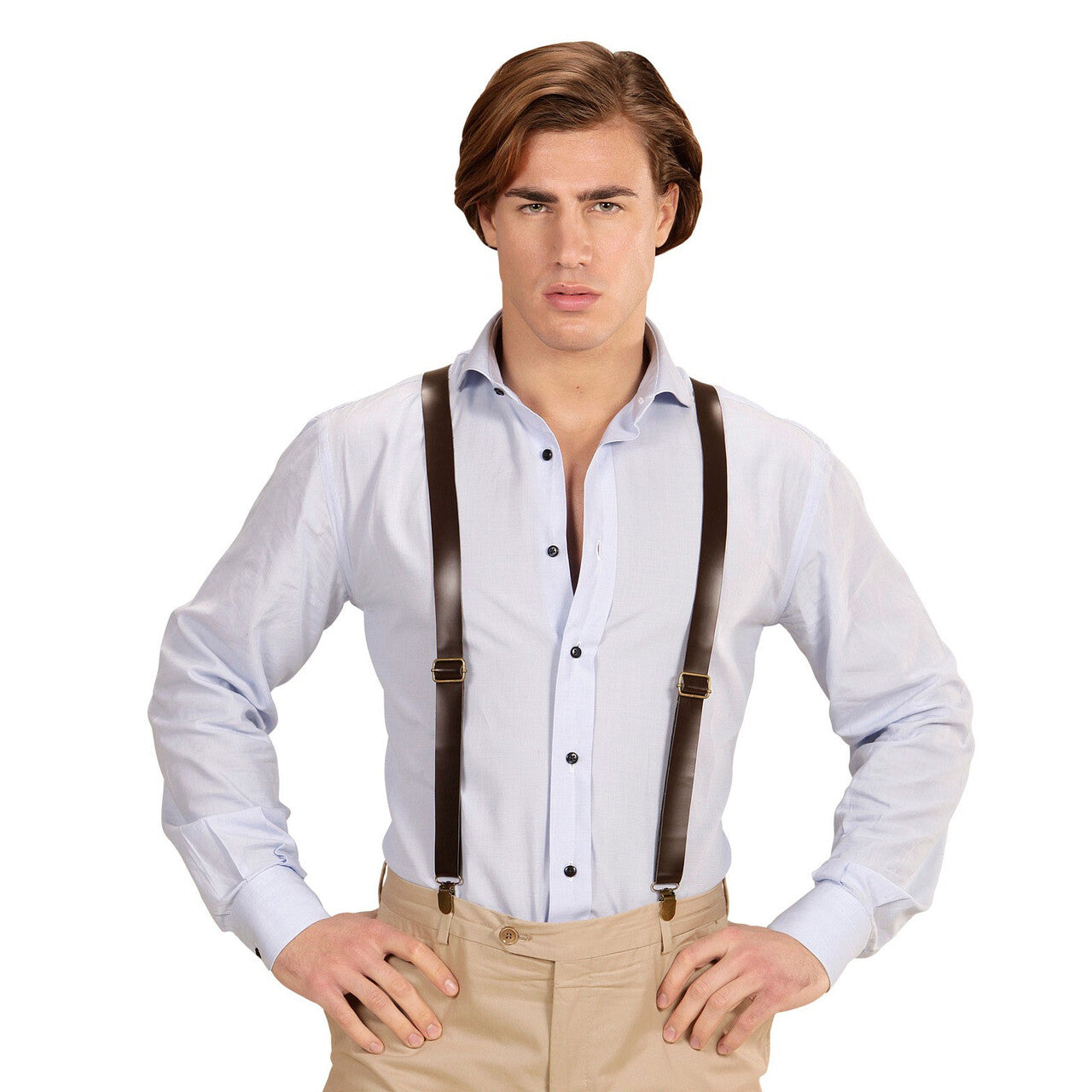 Op deze afbeelding zie je een Accessoires, van het merk Widmann. Oktoberfest Bretels Lederlook
