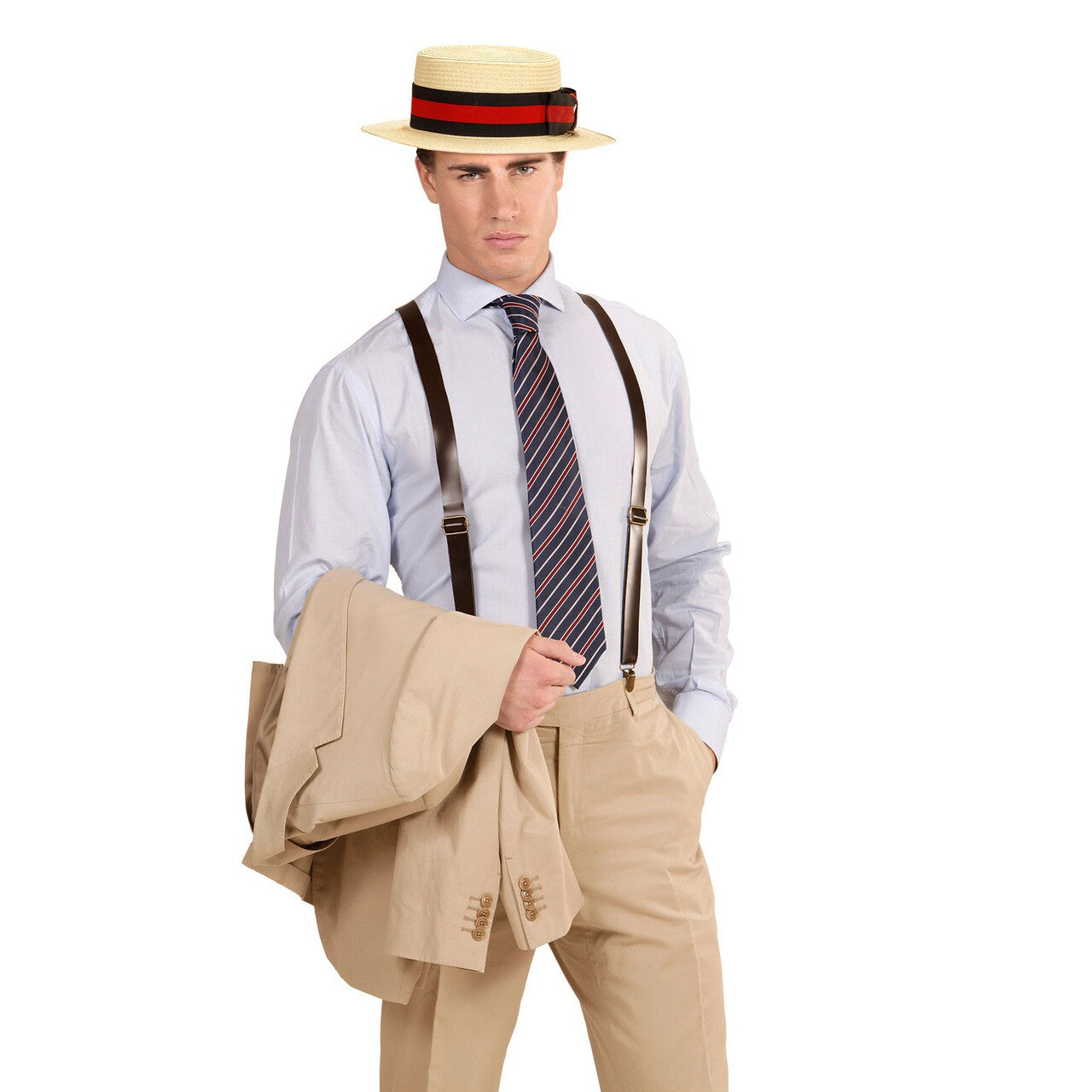 Op deze afbeelding zie je een Accessoires, van het merk Widmann. Oktoberfest Bretels Lederlook