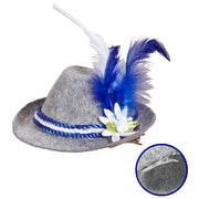 Op deze afbeelding zie je een Accessoires, van het merk Widmann. Oktoberfest Dames Mini Beierse Fedora, Blauw