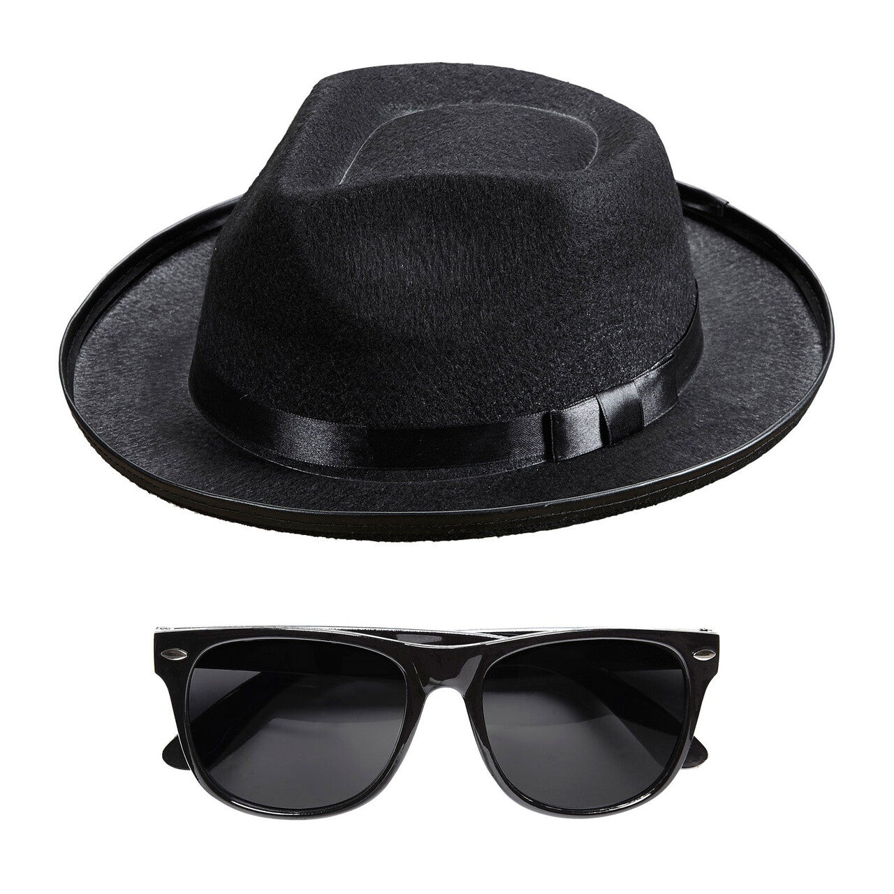 Op deze afbeelding zie je een Accessoires, van het merk Widmann. Black Brothers Blues Man Set