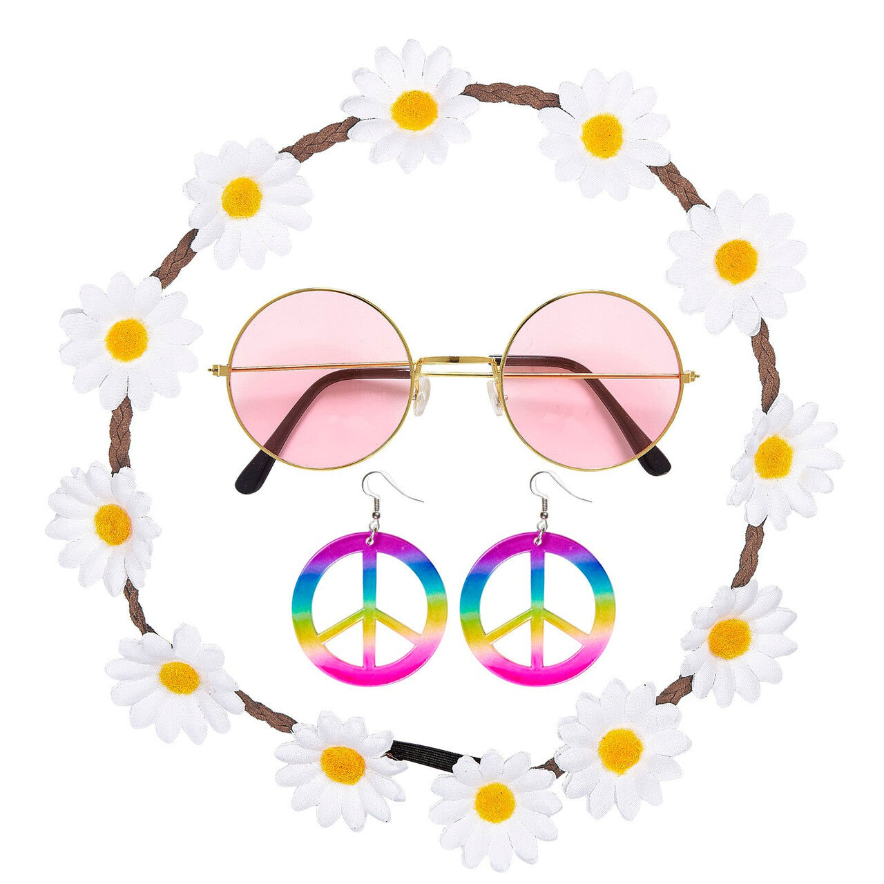 Op deze afbeelding zie je een Accessoires, van het merk Widmann. Hippo Hippie Set