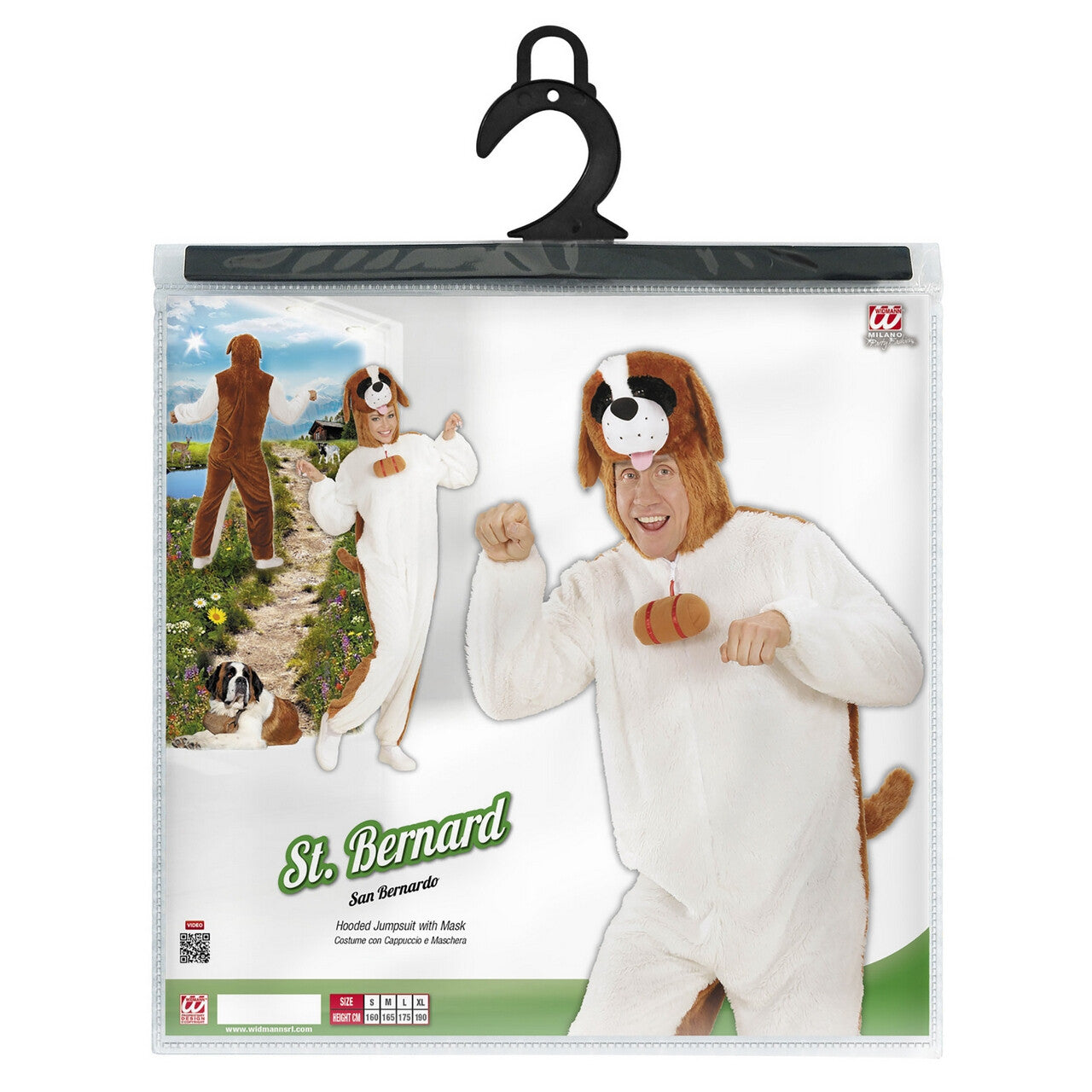 Op deze afbeelding zie je een Kostuums, van het merk Widmann. Dieren Onesie Pluche St. Bernhard Kostuum