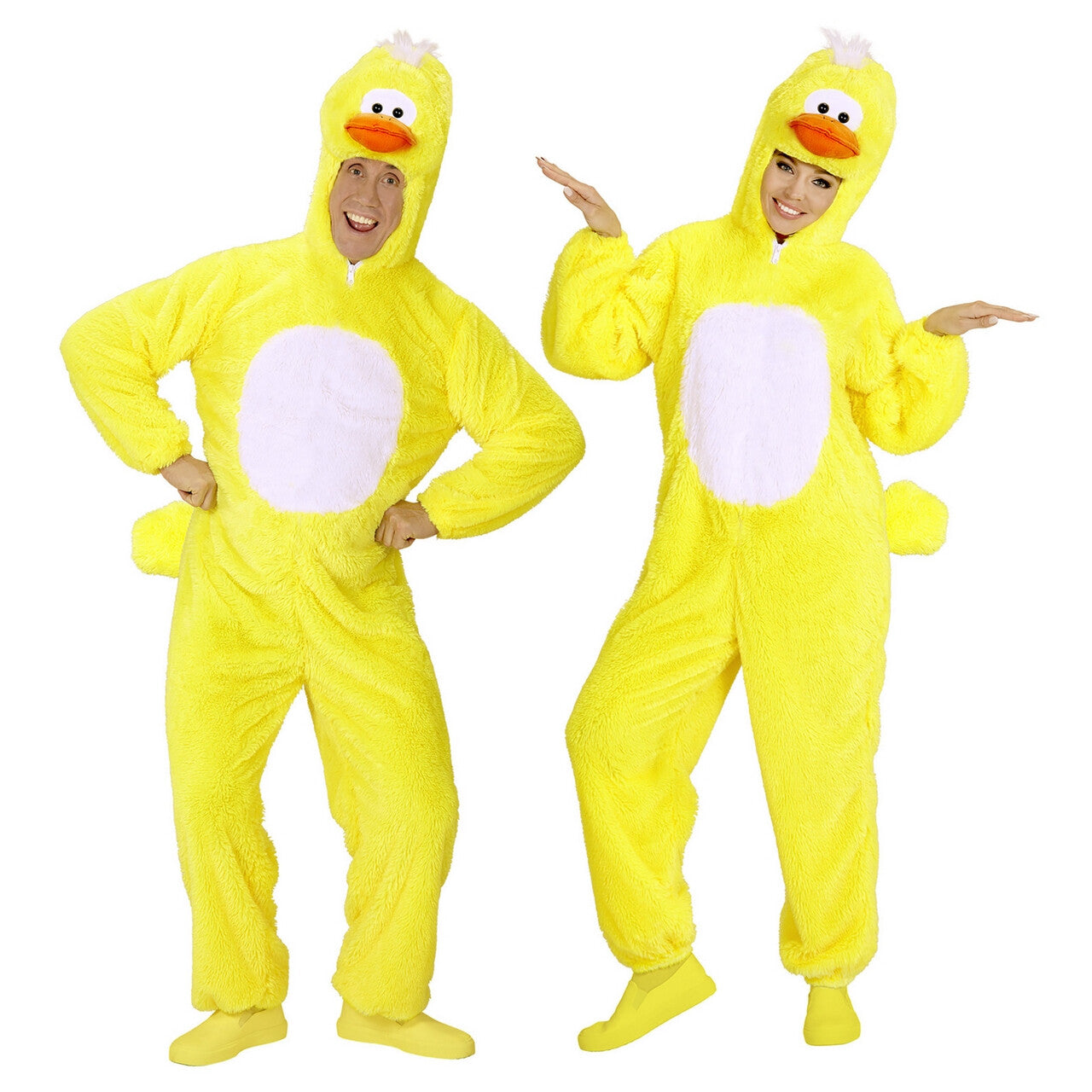 Op deze afbeelding zie je een Kostuums, van het merk Widmann. Dieren Onesie Pluche Kuiken