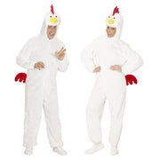 Op deze afbeelding zie je een Kostuums, van het merk Widmann. Dieren Onesie Pluche Kip Kostuum