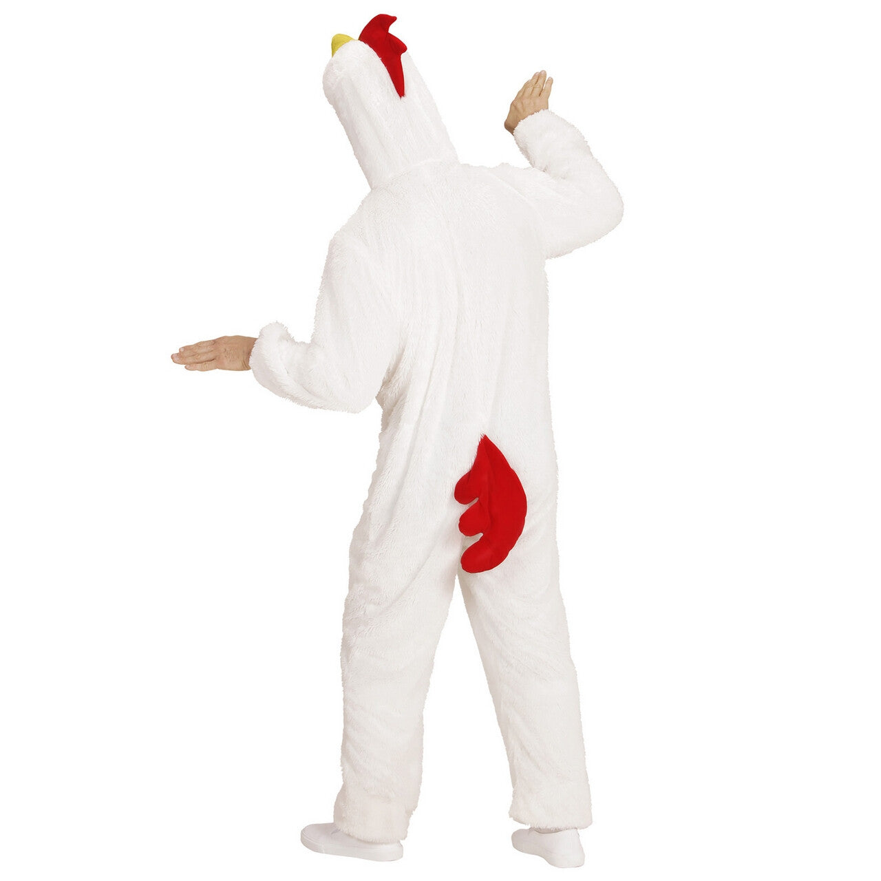 Op deze afbeelding zie je een Kostuums, van het merk Widmann. Dieren Onesie Pluche Kip Kostuum