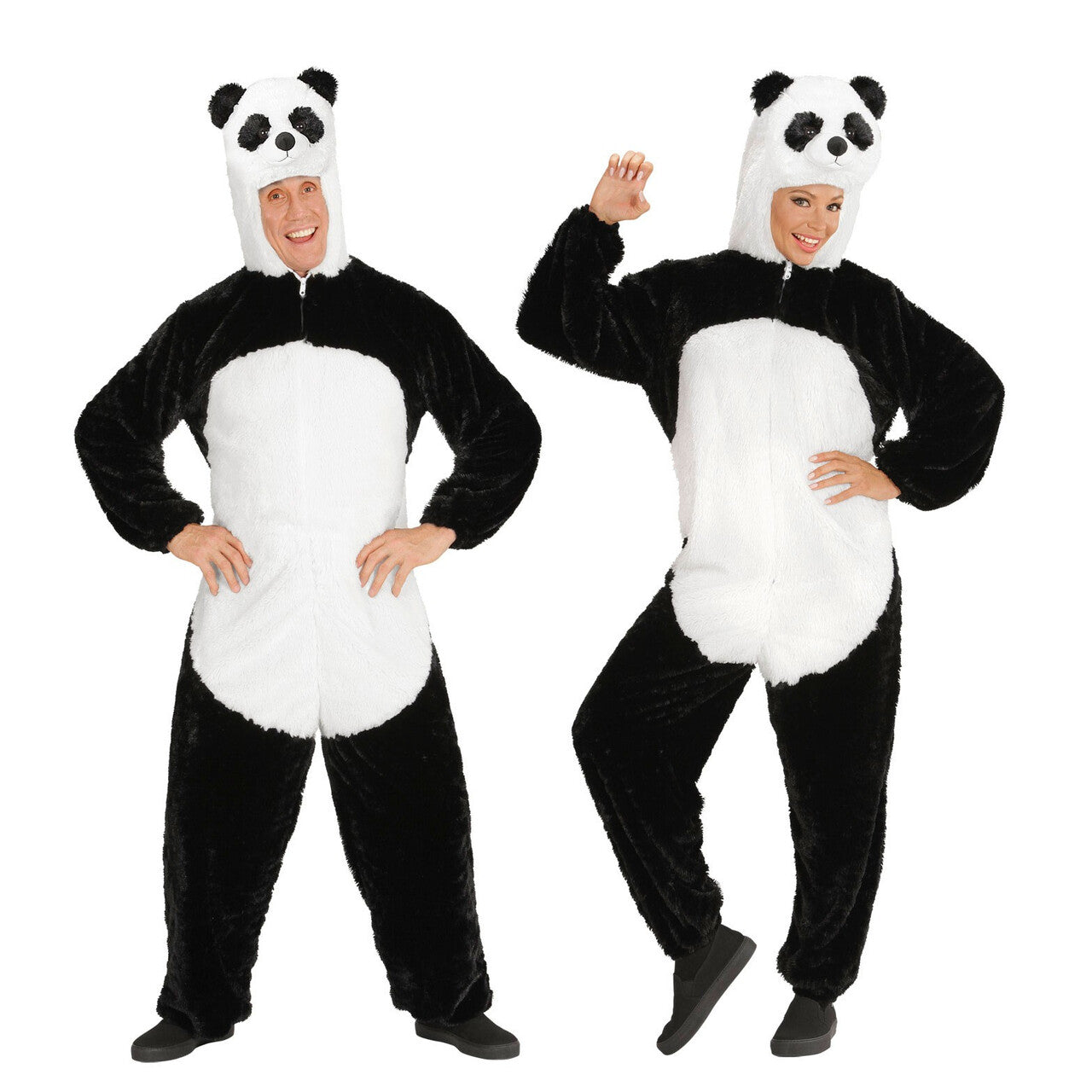 Op deze afbeelding zie je een Kostuums, van het merk Widmann. Dieren Onesie Pluche Panda Kostuum