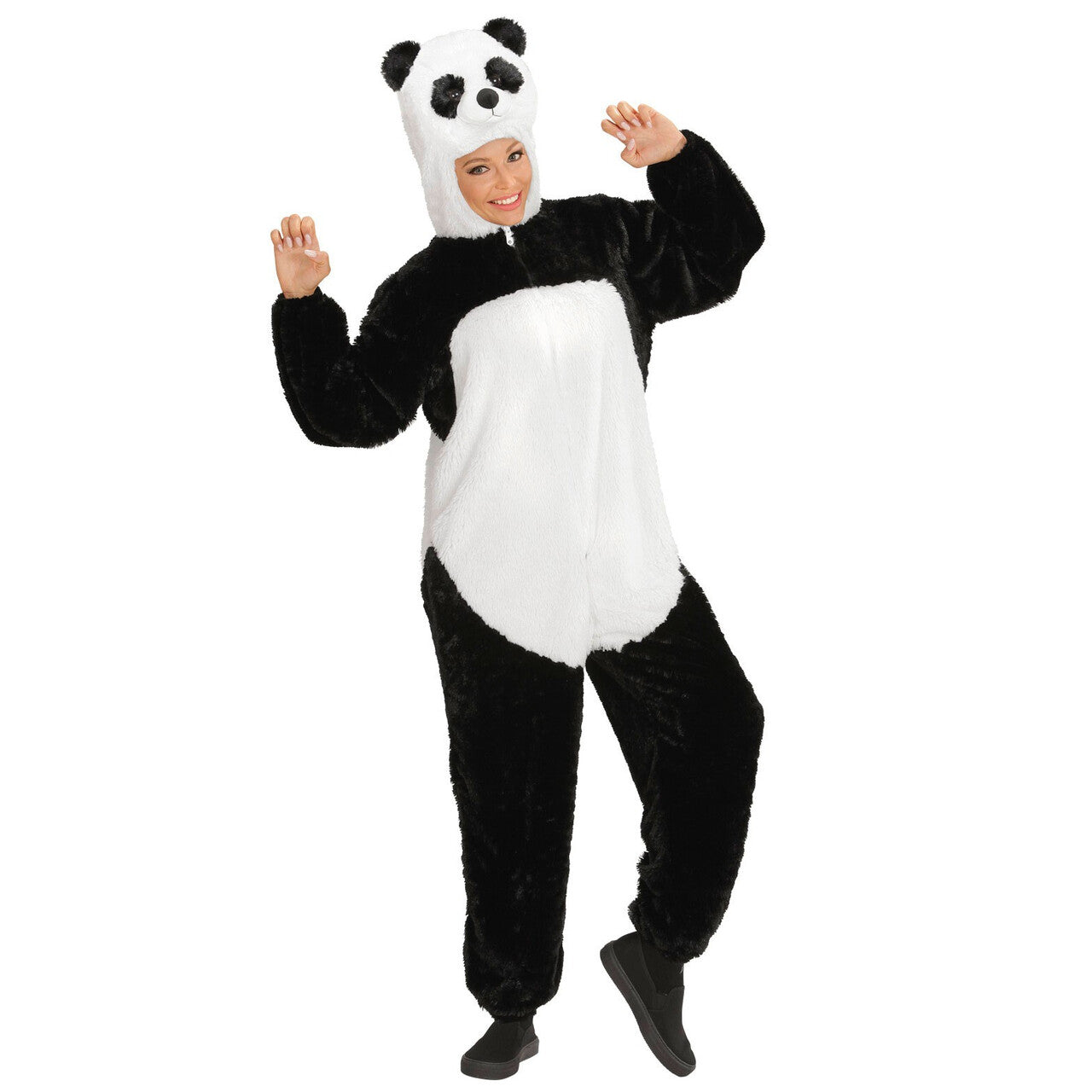 Op deze afbeelding zie je een Kostuums, van het merk Widmann. Dieren Onesie Pluche Panda Kostuum