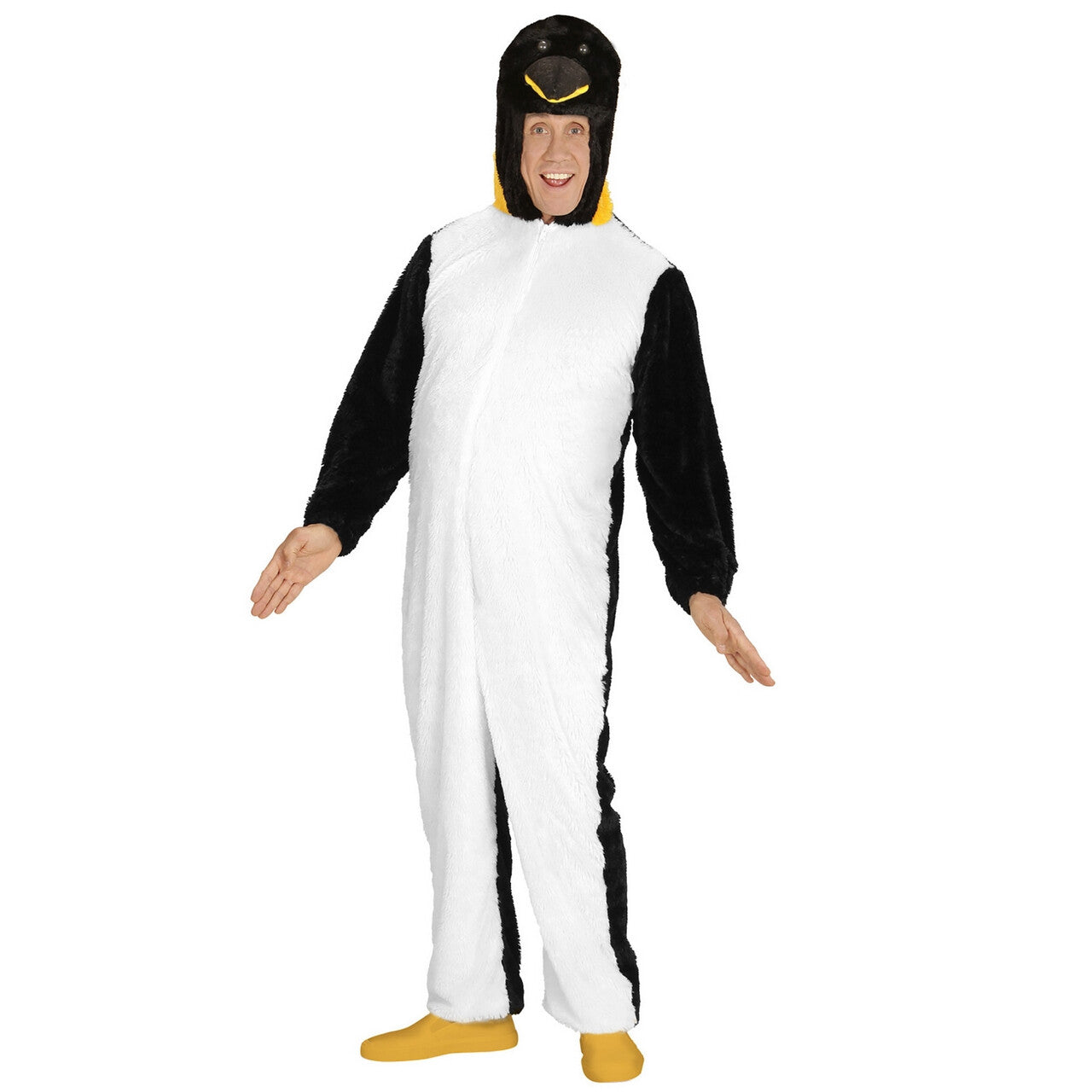 Op deze afbeelding zie je een Kostuums, van het merk Widmann. Dieren Onesie Pluche Pinguin Kostuum