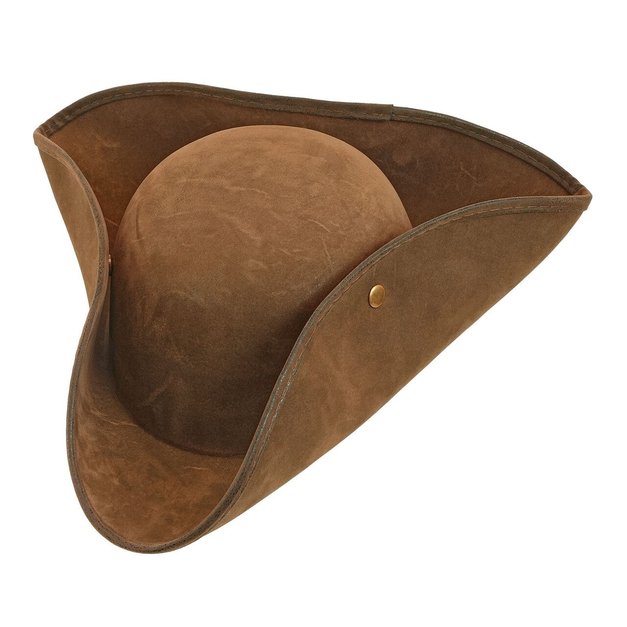 Op deze afbeelding zie je een Accessoires, van het merk Widmann. Bruine Vintage Suède Tricornhoed