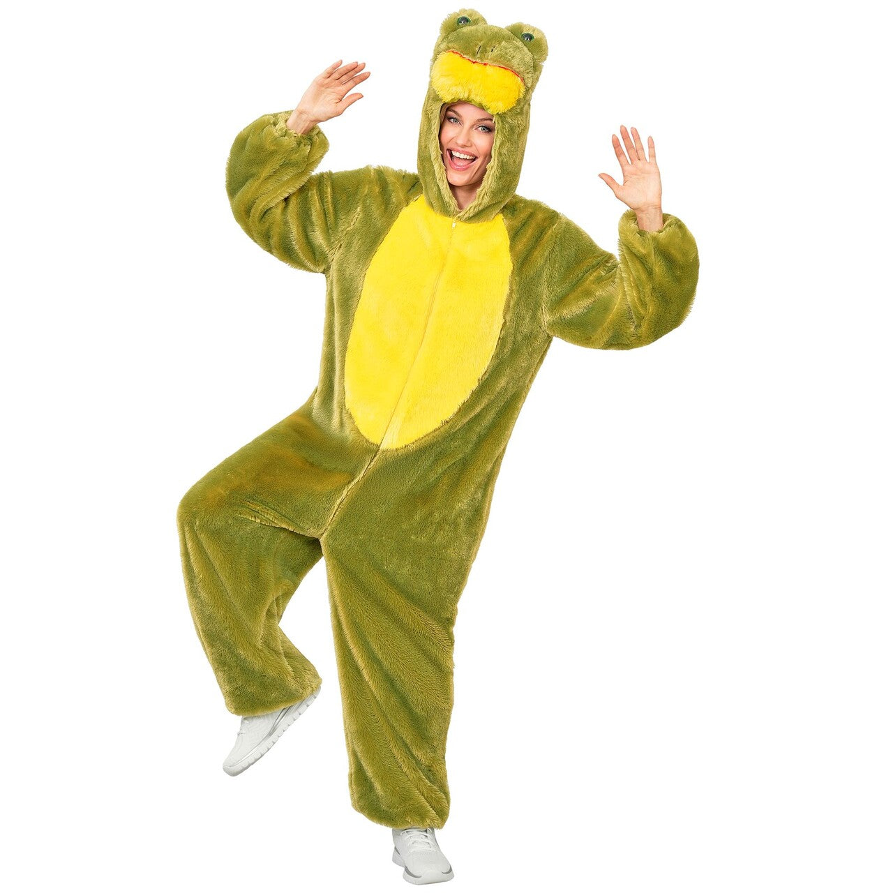Op deze afbeelding zie je een Kostuums, van het merk Widmann. Kikker Kwak Onesie Kostuum
