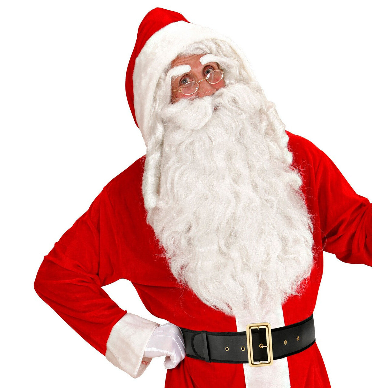 Op deze afbeelding zie je een Accessoires, van het merk Widmann. Kerstman Riem Lederlook 1,5 Meter