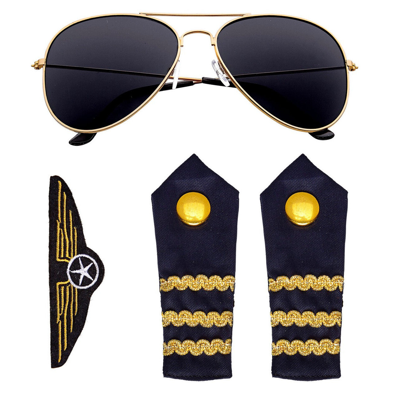 Op deze afbeelding zie je een Accessoires, van het merk Widmann. Verkleedset Piloot Amber