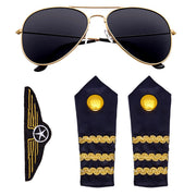 Op deze afbeelding zie je een Accessoires, van het merk Widmann. Verkleedset Piloot Amber