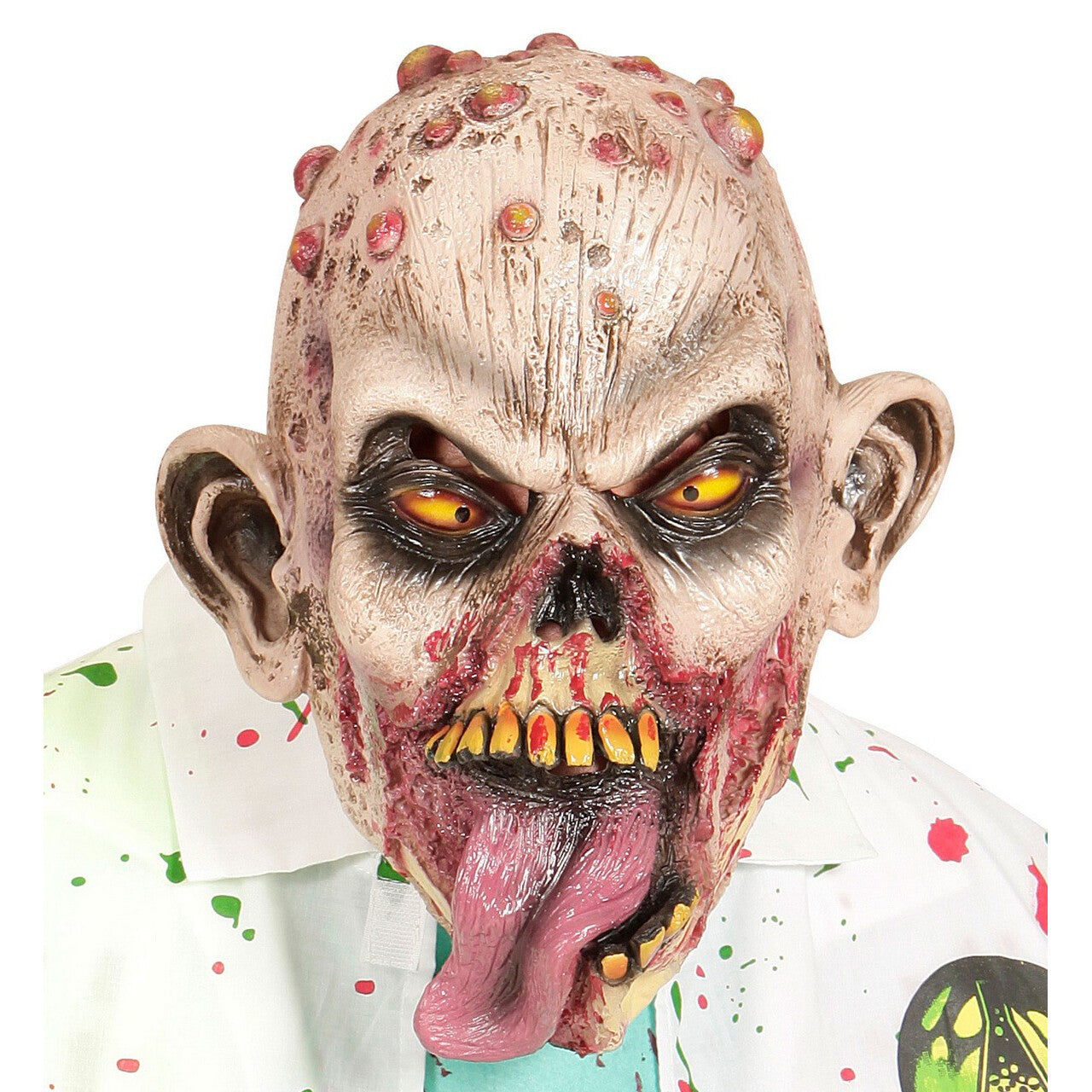 Op deze afbeelding zie je een Accessoires, van het merk Widmann. Masker Zombie Likker Biohazard