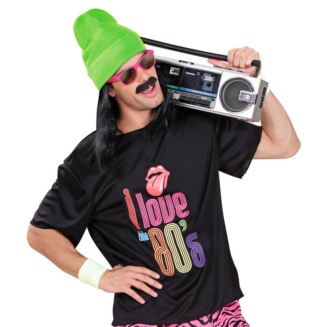 Op deze afbeelding zie je een Accessoires, van het merk Widmann. Gooffey Beanie Neon Groen