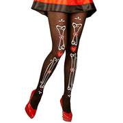 Op deze afbeelding zie je een Accessoires, van het merk Widmann. Panty Dia De Los Muertos Botten Medina