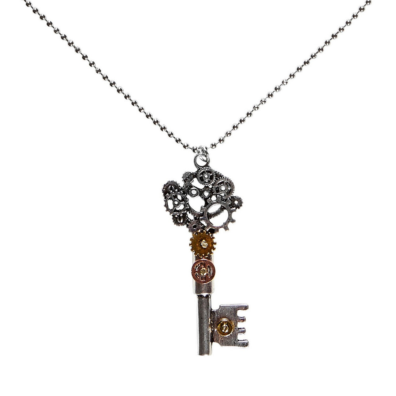 Op deze afbeelding zie je een Accessoires, van het merk Widmann. Ketting Steampunk Sleutels Steamkey