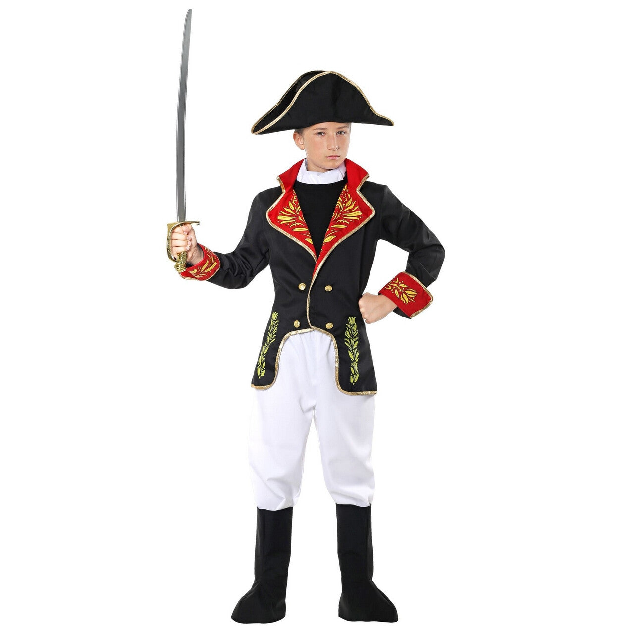 Op deze afbeelding zie je een Kostuums, van het merk Widmann. Napoleon Van Elba Jongen Kostuum