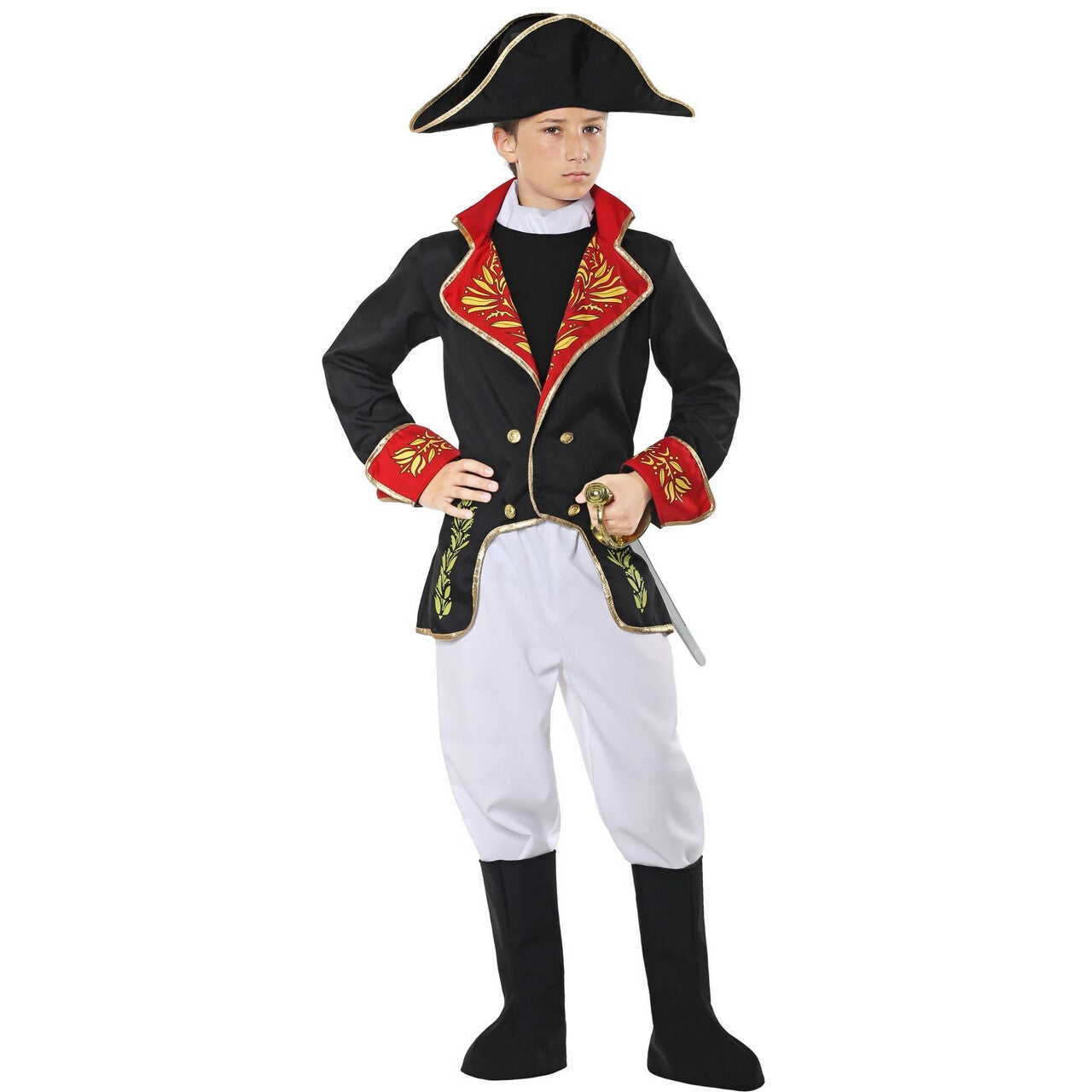 Op deze afbeelding zie je een Kostuums, van het merk Widmann. Napoleon Van Elba Jongen Kostuum