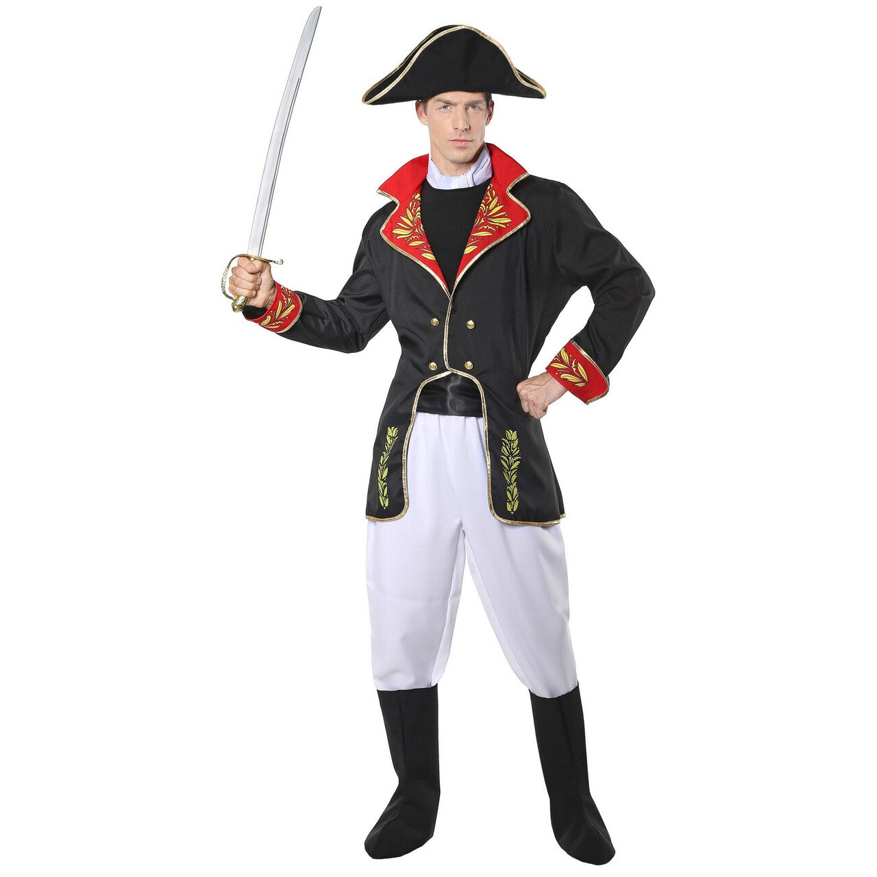 Op deze afbeelding zie je een Kostuums, van het merk Widmann. Napoleon Van Elba Man Kostuum