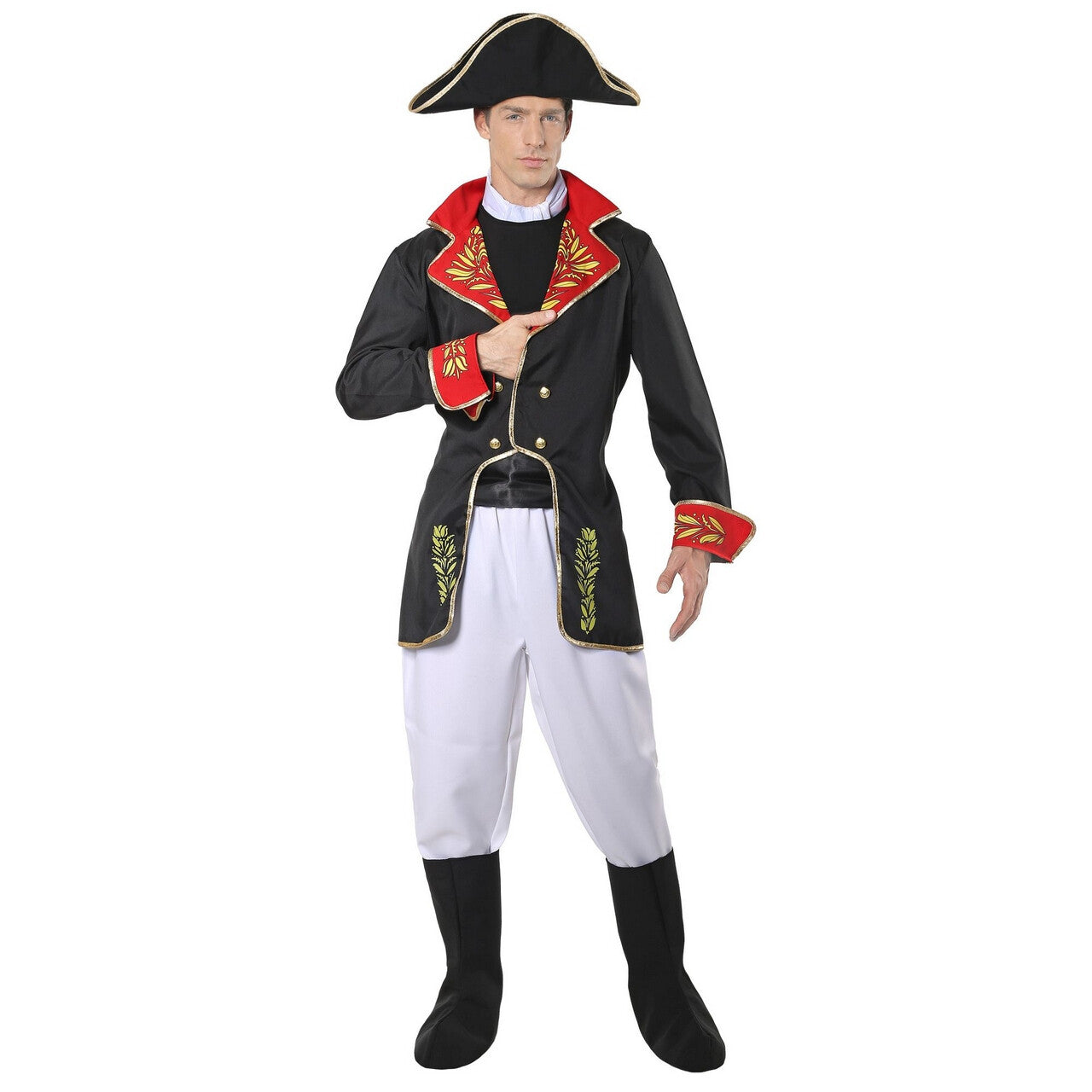 Op deze afbeelding zie je een Kostuums, van het merk Widmann. Napoleon Van Elba Man Kostuum