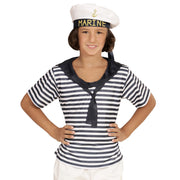 Op deze afbeelding zie je een Kostuums, van het merk Widmann. Marine Set Sammy Kind Kostuum