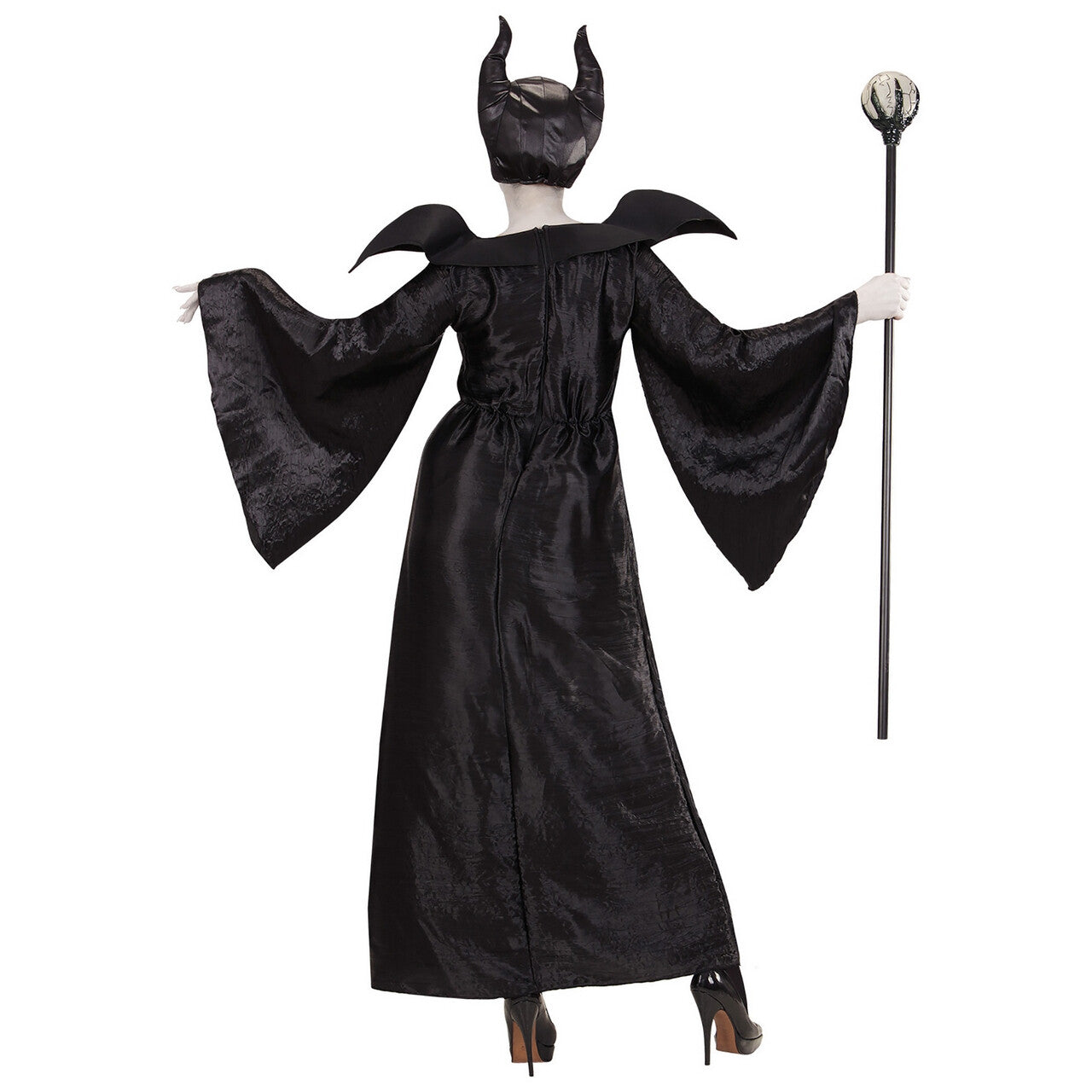 Op deze afbeelding zie je een Kostuums, van het merk Widmann. Maleficent Dragula Vrouw Kostuum