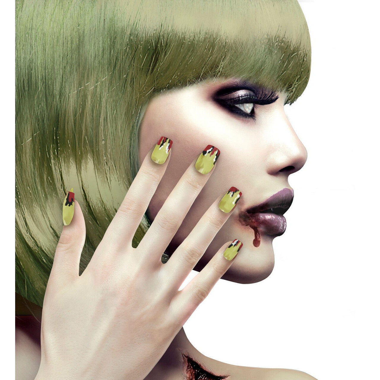 Op deze afbeelding zie je een Accessoires, van het merk Widmann. Enge Nagels Zombie