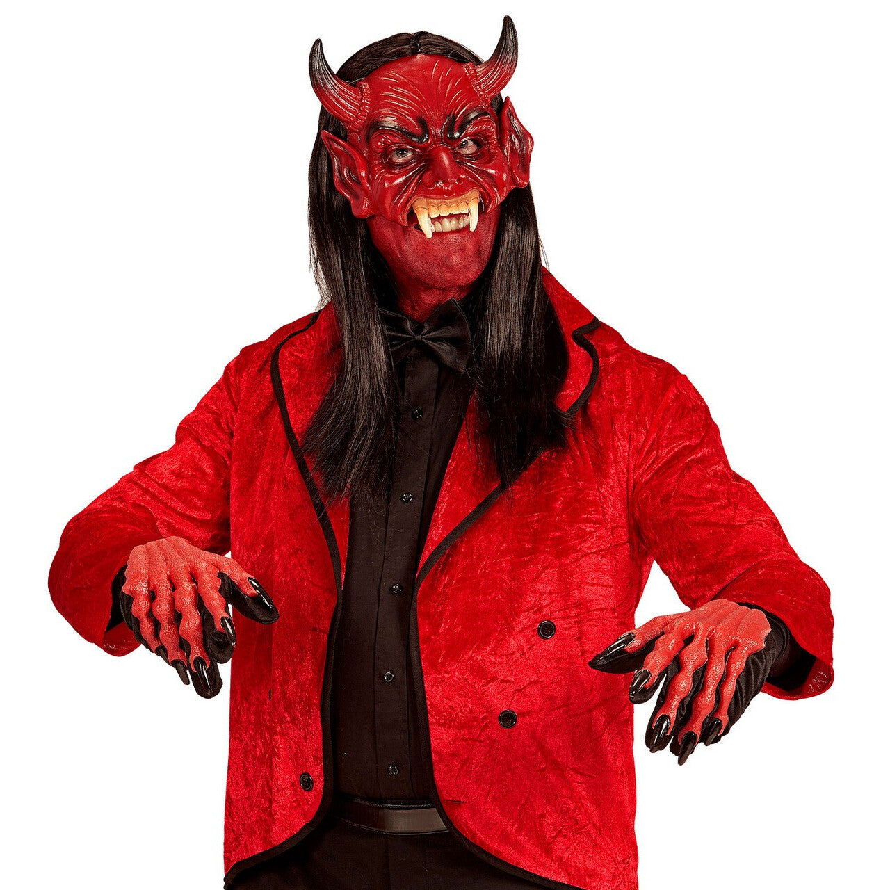 Op deze afbeelding zie je een Accessoires, van het merk Widmann. Kinloos Masker Duivel Rojo