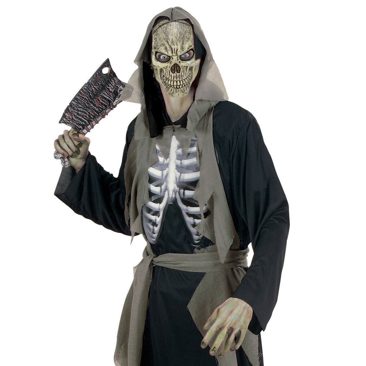 Op deze afbeelding zie je een Accessoires, van het merk Widmann. Halfgezicht Masker Schedel Cartuja