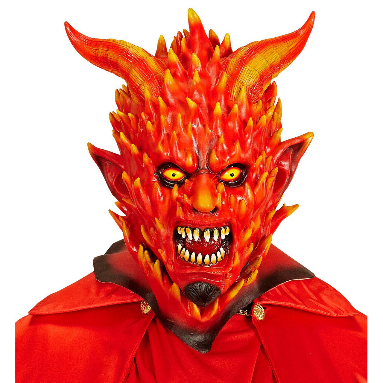 Op deze afbeelding zie je een Accessoires, van het merk Widmann. Masker Vlammende Pinefire Duivel