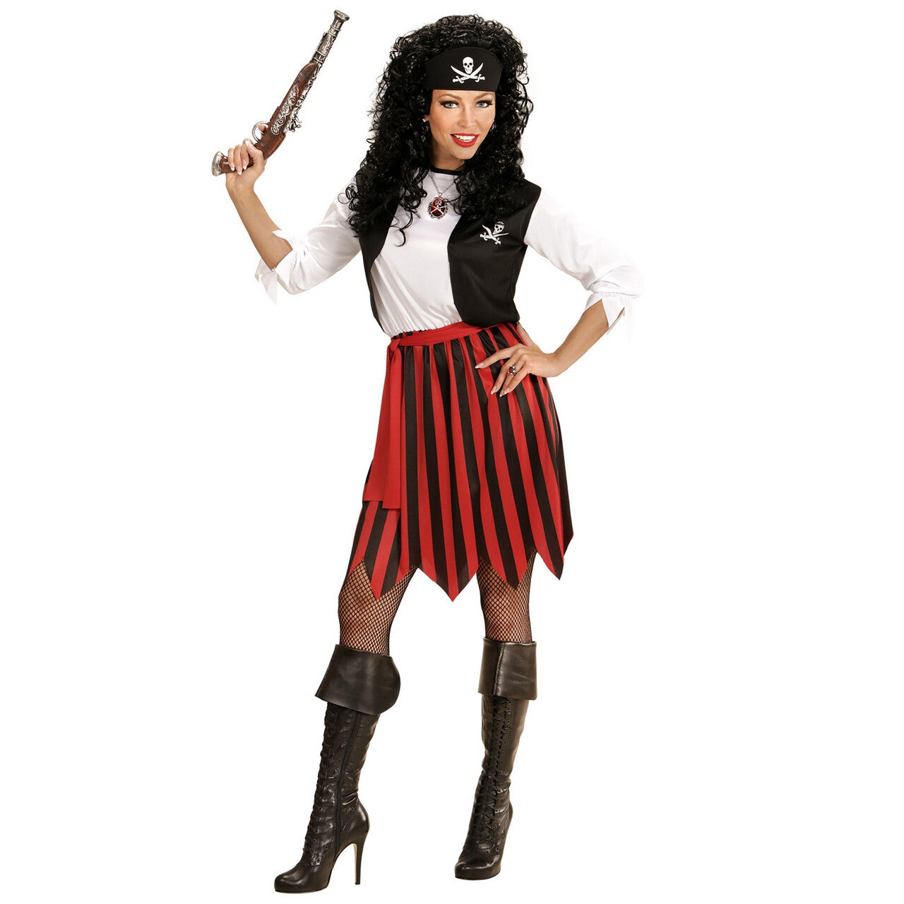 Op deze afbeelding zie je een Kostuums, van het merk Widmann. Pirate Pemm Vrouw Kostuum